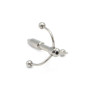 Plug Percé Grapping Acier Inox 7x1cm