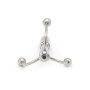 Plug Percé Grapping Acier Inox 7x1cm