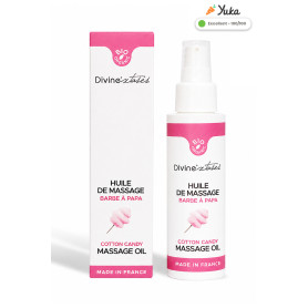 Huile de massage BIO barbe à papa Divinextases 100 ml