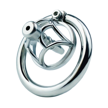 Cage de Chasteté avec Plug d'urètre Hexy 3x3,3cm