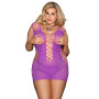 Robe Coquine en Résille Violet