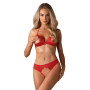 Ensemble Lingerie Ouvert Rouge 870-SEC-3 Obsessive