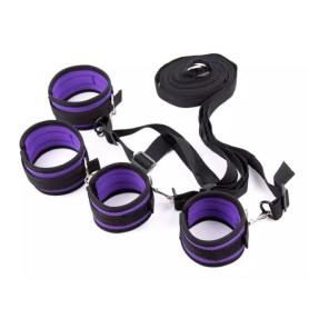 Menottes à Sangles pour Lit Violet
