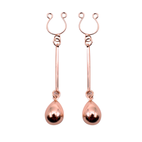 Bijoux de Seins en Métal Doré Rosé