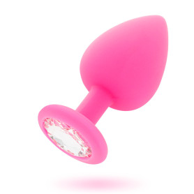 Plug Anal Shelki Rose Silicone Bijou Blanc