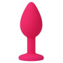 Plug Anal Shelki Rose Silicone Bijou Blanc
