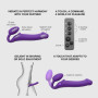 Gode Strap-on-me Vibrant Violet Large 25 x 3,7cm
