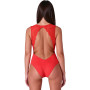 Body Rouge Dentelle et Microfibre Evalie Passion