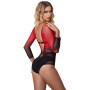 Body Lingerie Résille Rouge et Noire Subblime