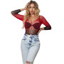 Body Lingerie Résille Rouge et Noire Subblime