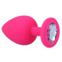 Plug Anal Shelki Rose Silicone Bijou Blanc