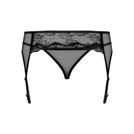 PorteJarretelles et String Noir Charms
