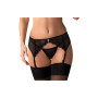 PorteJarretelles et String Noir Charms