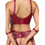 Ensemble BDSM Lingerie Ouverte Bordeaux Cottelli