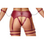Ensemble BDSM Lingerie Ouverte Bordeaux Cottelli
