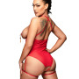 Body Ouvert Rouge avec Seins Nus Risqué Kinky Diva