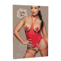 Body Ouvert Rouge avec Seins Nus Risqué Kinky Diva