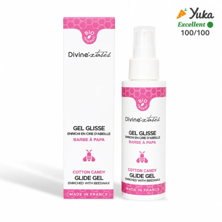 Gel Lubrifiant Bio Barbe à papa 100ml Divinexstases