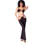 Ensemble Noir Pantalon et Top Sexy CR-4851