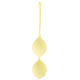Duo de boules de Geisha silicone jaune Cuties 84 g