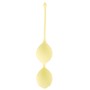 Duo de boules de Geisha silicone jaune Cuties 84 g