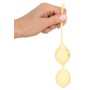 Duo de Boules de Geisha Silicone Jaune