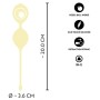 Duo de Boules de Geisha Silicone Jaune