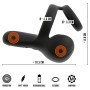dimensions du cockring Men Rebel double anneau avec 2 moteurs