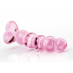 Dildo Anal en Verre Crystal Heart Rose Toyjoy 15 x 3cm