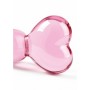 Dildo Anal en Verre Crystal Heart Rose Toyjoy 15 x 3cm