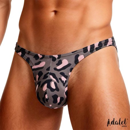 String Homme Léopard Gris John