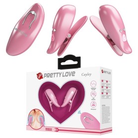 Pinces à seins vibrantes Cayley Pretty Love avec télécommande