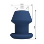 Plug Anal Creux en Silicone Bleu Joseph 7,7 x 6,2cm