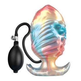 Plug anal XXL gonflable Leviathan Power Monsters tricolore