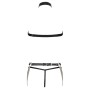 Ensemble Harnais Lingerie 3 Pièces Bad Kitty Noir