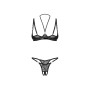 Soutien-gorge ouvert et string en dentelle Olianna