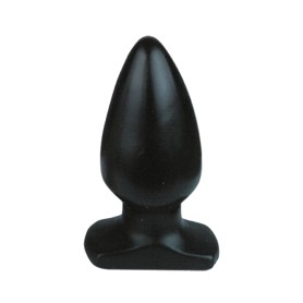 Plug anal noir en PVC diamètre 5 cm