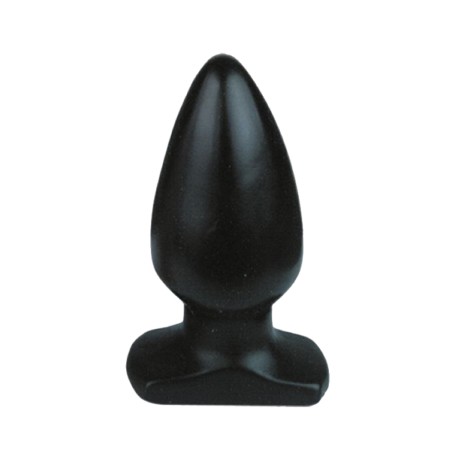 Plug anal noir en PVC diamètre 5 cm