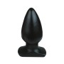 Plug anal noir en PVC diamètre 5 cm