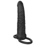 Pénétrateur anal 14 cm avec anneaux de maintien