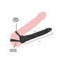 Gode Vibrant Pénétrateur Anal Double Trouble Extreme 17 x 2cm