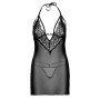 Nuisette Strappy Lace Noire Dos Nu avec String