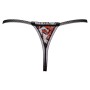 String Cottelli Lingerie dentelle florale noire