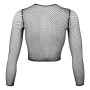 Top résille transparent noir Cottelli