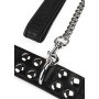 Collier BDSM noir Feros avec chaîne métallique