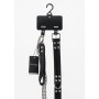 collier Feros Avanza motif croco noir