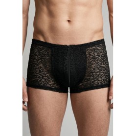 Boxer Homme Résille Léopard avec Zip Frontal