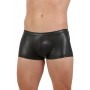 Boxer wetlook noir homme avec zip intégral