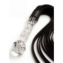 Fouet BDSM manche verre borosilicaté