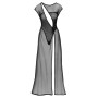Robe longue avec body string intégré